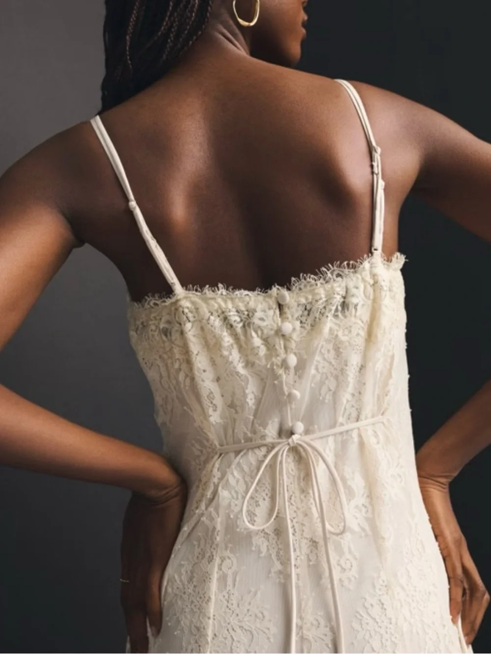 Abercrombie & Fitch Bra-Free Convertible Maxi Lace Dress